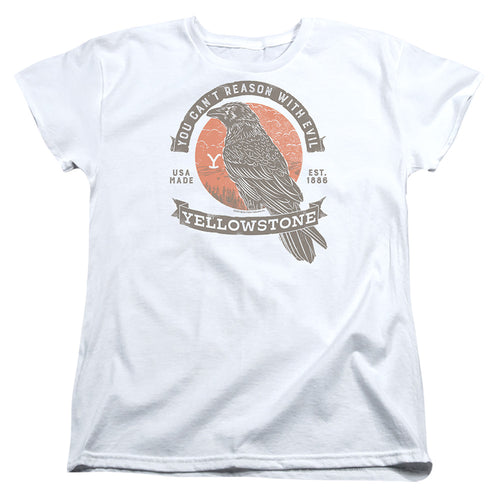 Yellowstone You Can't Reason With Evil Womens T-Shirt