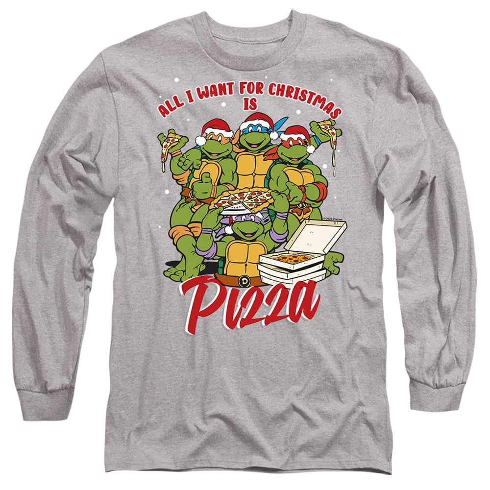 Teenage Mutant Ninja Turtles Christmas Pizza Long Sleeve T-Shirt