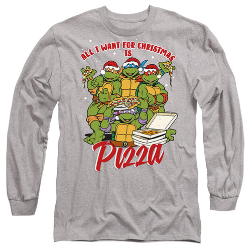 Teenage Mutant Ninja Turtles Christmas Pizza Long Sleeve T-Shirt