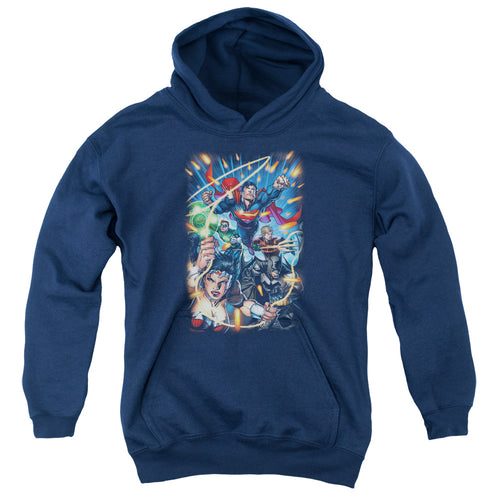 Justice League Under Attack Youth Hoodie