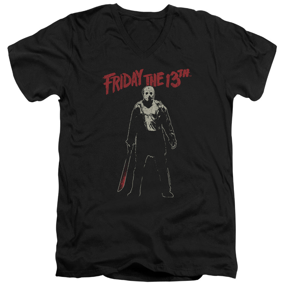 Friday the 13th Chchch Ahahah V-Neck T-Shirt