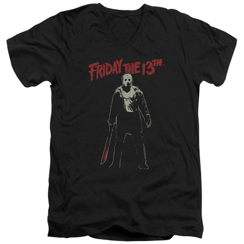 Friday the 13th Chchch Ahahah V-Neck T-Shirt