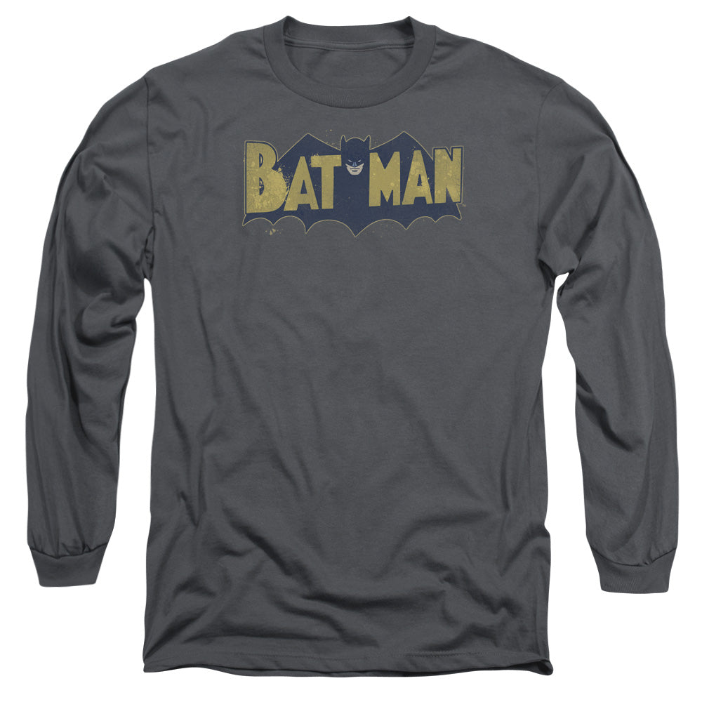 Batman Vintage Logo Splatter Long Sleeve T-Shirt