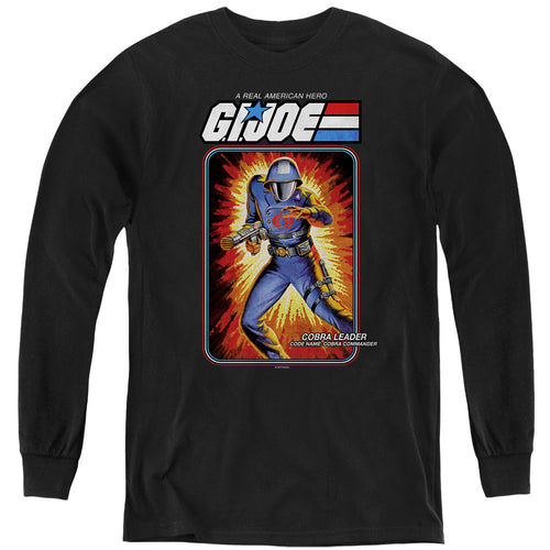 G.I. Joe Cobra Commander Card Youth Long Sleeve T-Shirt