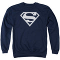 Superman Navy & White Shield Navy Crewneck Sweatshirt