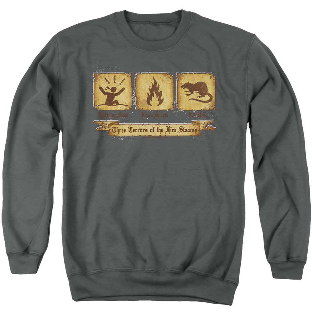 The Princess Bride Three Terrors Charcoal Crewneck Sweatshirt