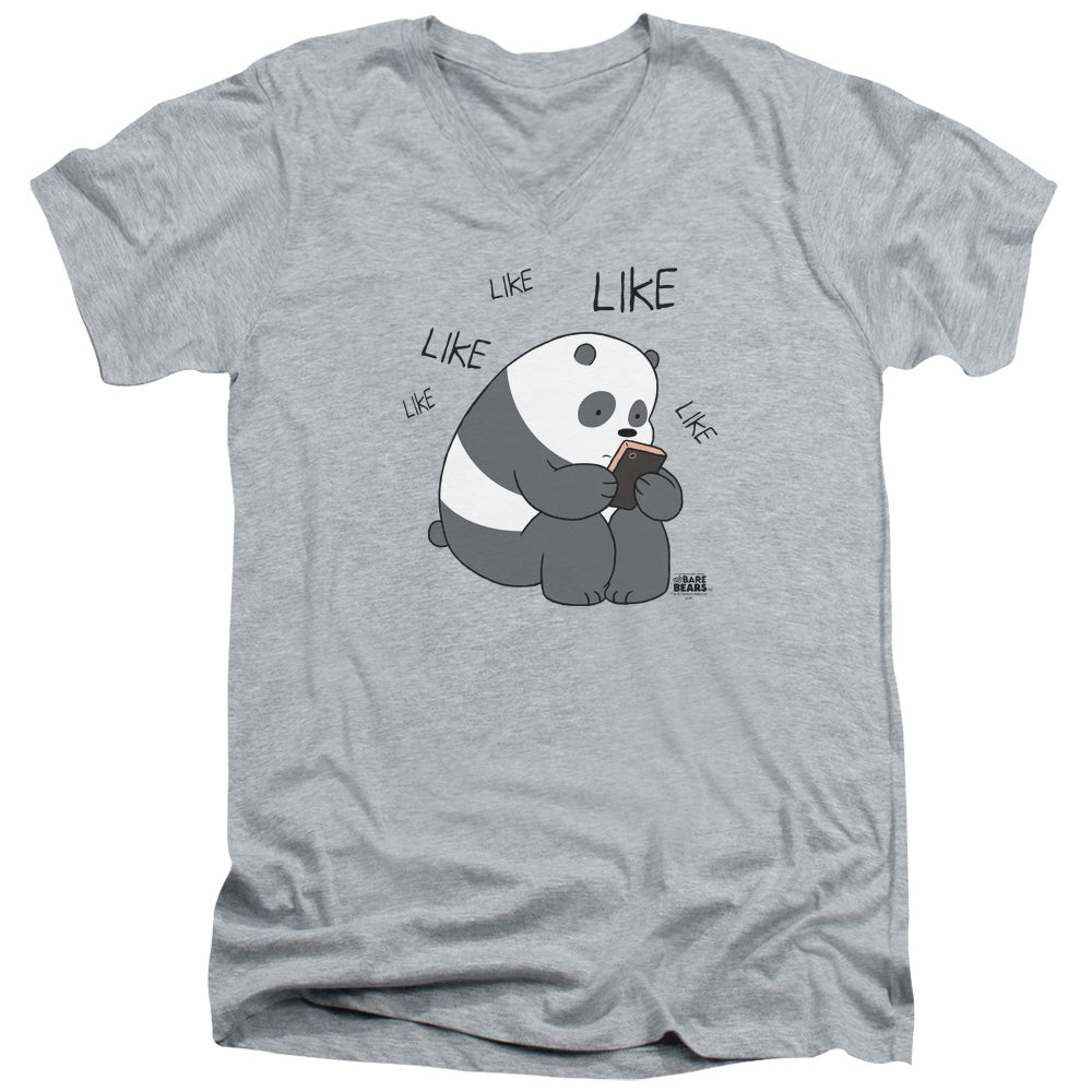 We Bare Bears Panda Like Like Like V-Neck T-Shirt