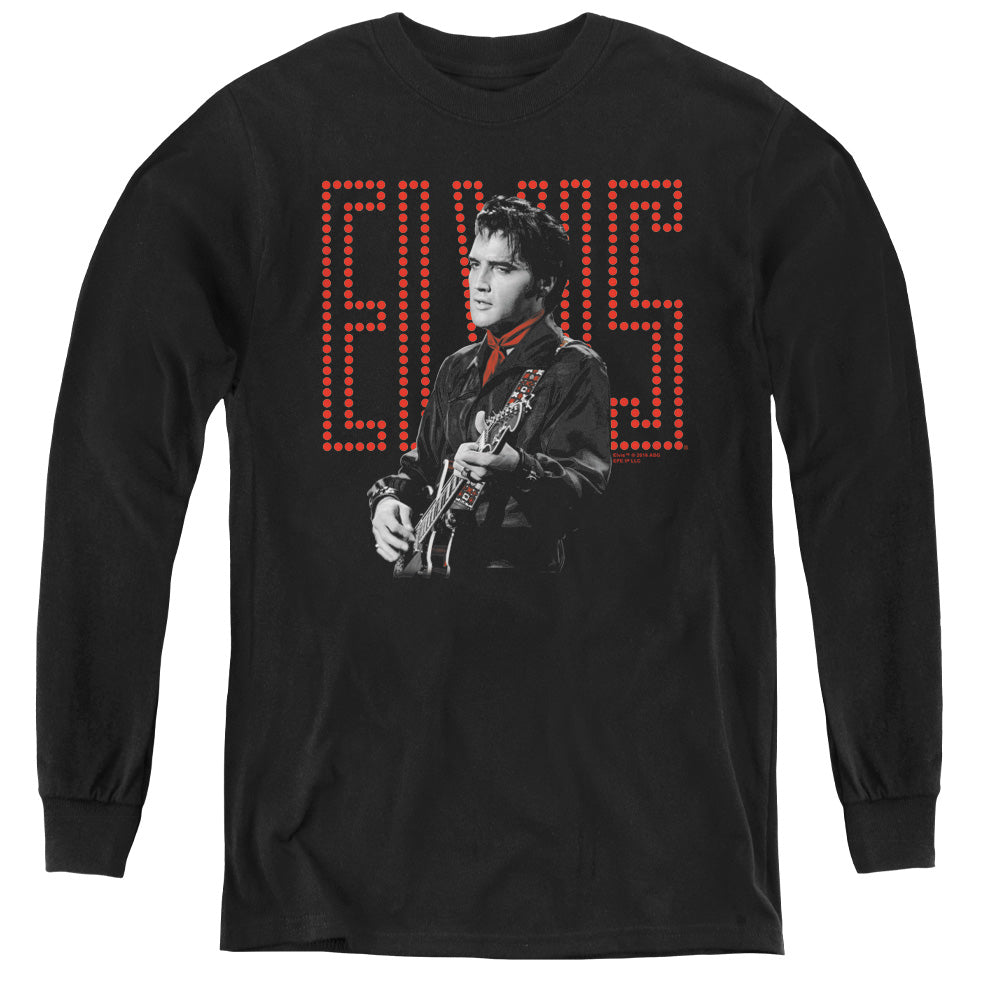 Elvis Presley Red Guitarman Youth Long Sleeve T-Shirt