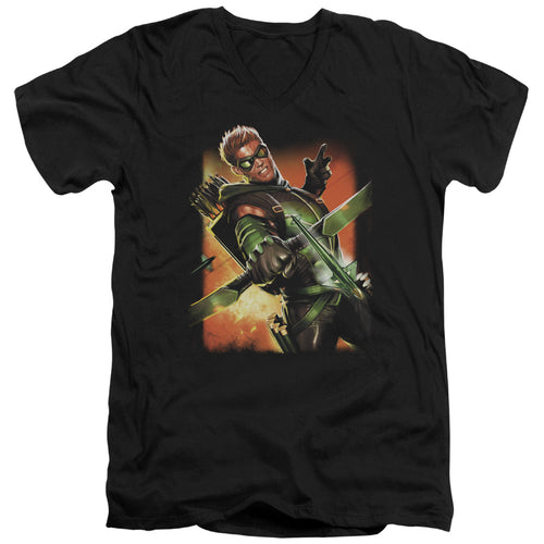 Justice League Green Arrow #1 V-Neck T-Shirt