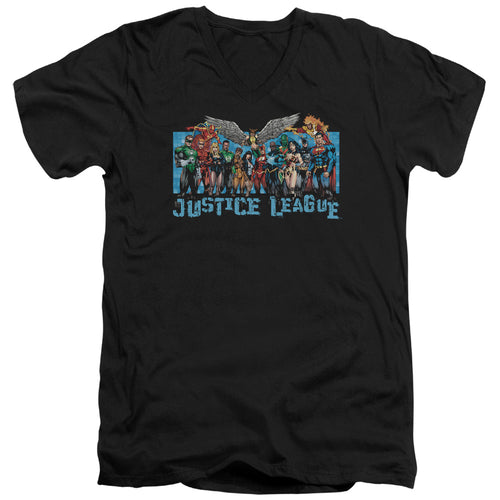 Justice League League Lineup V-Neck T-Shirt
