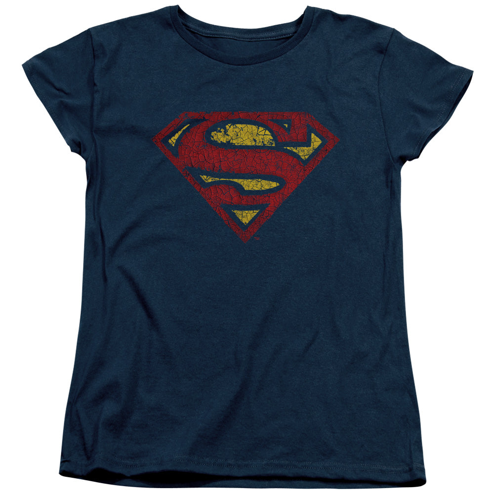 Superman Crackle S Womens T-Shirt