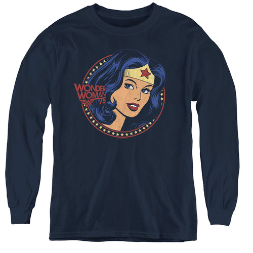 Wonder Woman WW75 Starburst Portrait Youth Long Sleeve T-Shirt