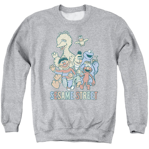 Sesame Street Colorful Group Crewneck Sweatshirt