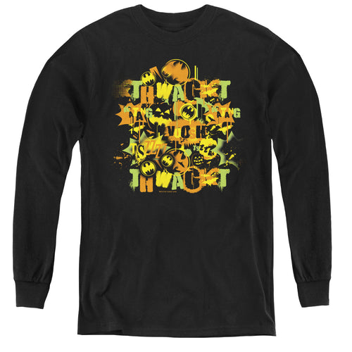 Batman Halloween Knight Sounds Youth Long Sleeve T-Shirt
