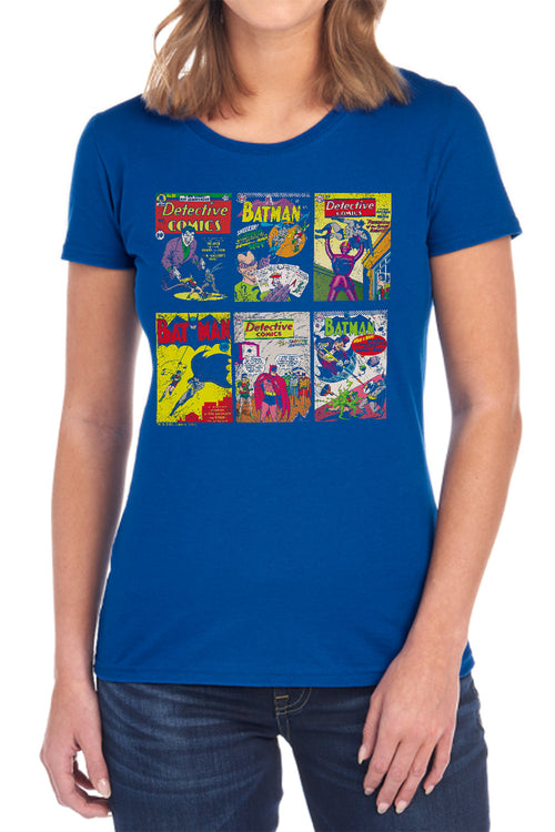 Batman Bm Covers Womens T-Shirt