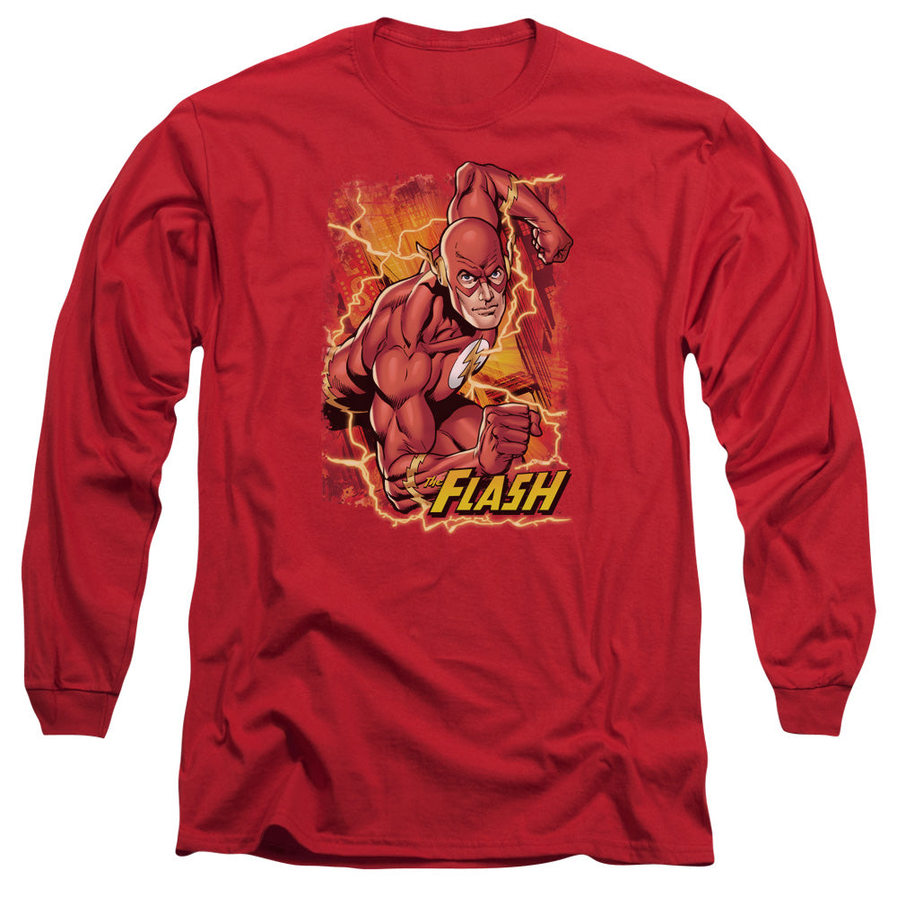 Justice League Flash Lightning Long Sleeve T-Shirt