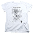 NASA Lunar Module Diagram Womens T-Shirt