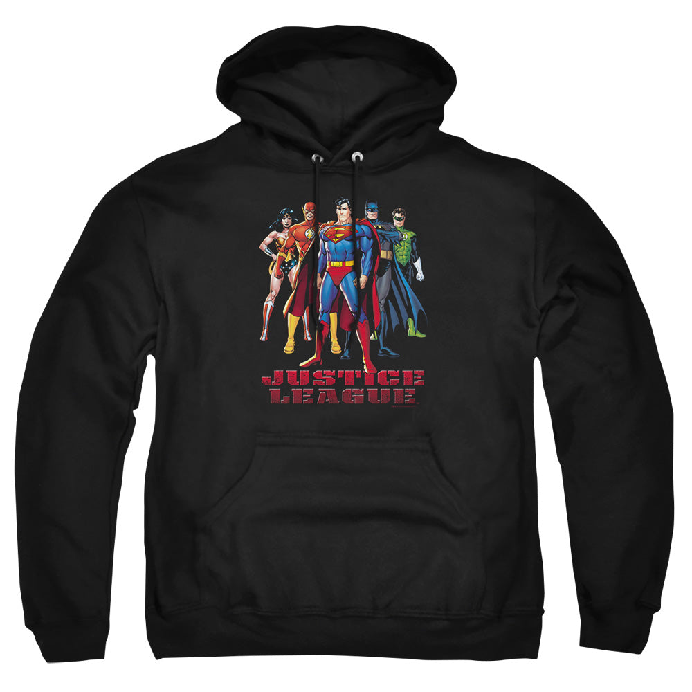 Justice League In League Pullover Hoodie