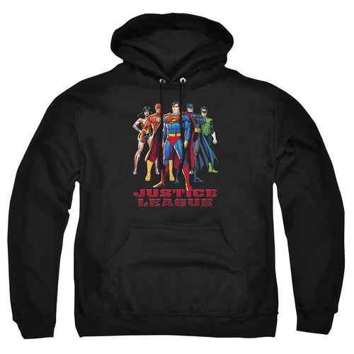 Justice League In League Pullover Hoodie