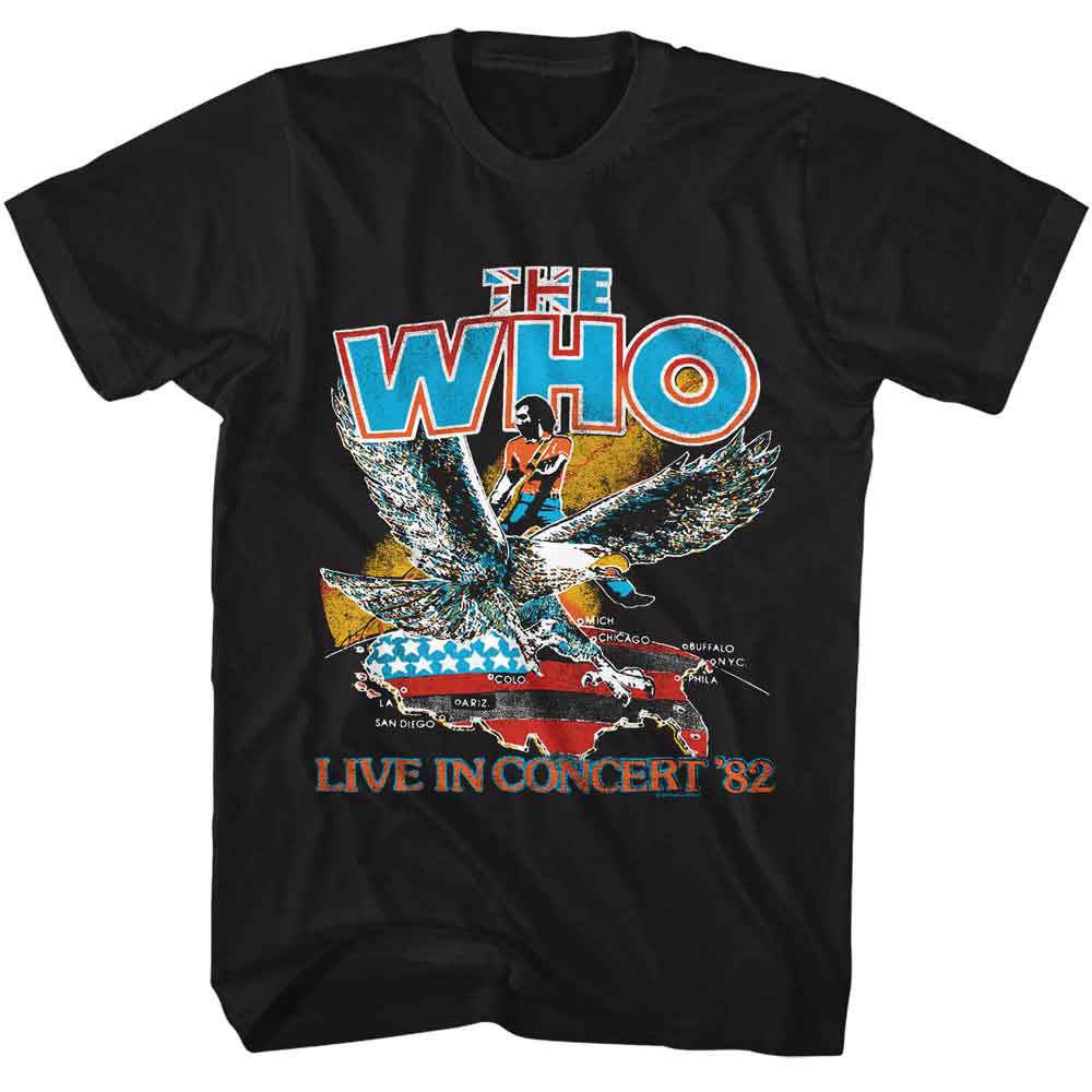 Live in 82 The Who t-shirt in black