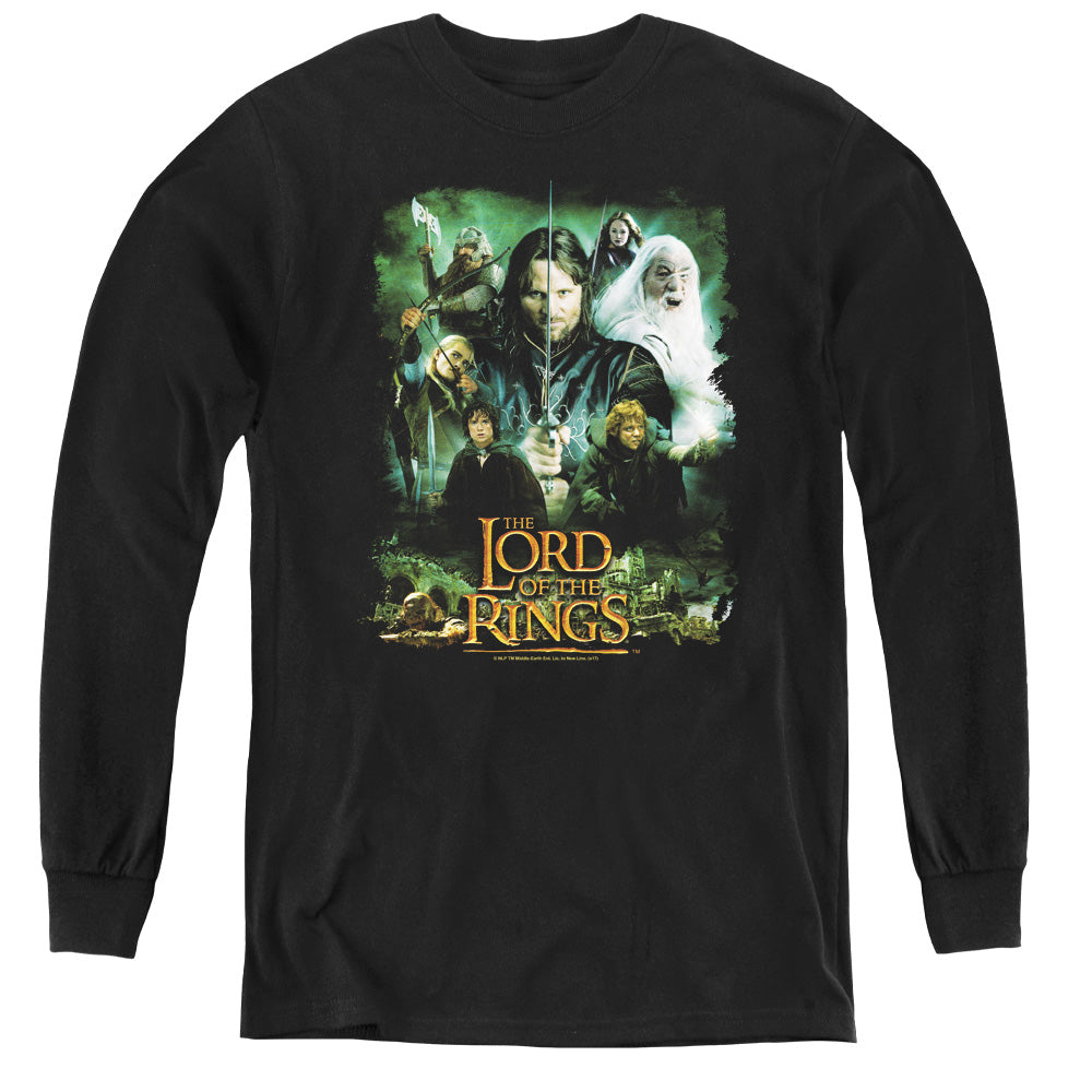 Lord of the Rings Hero Group Youth Long Sleeve T-Shirt