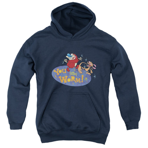Ren and Stimpy You Filthy Worm! Youth Hoodie