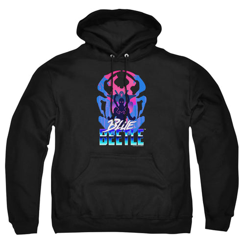 Blue Beetle Silhouette Pullover Hoodie