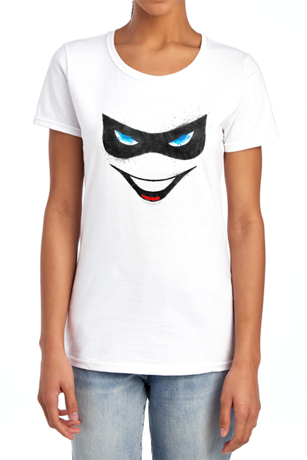 Batman Harley Face Womens T-Shirt