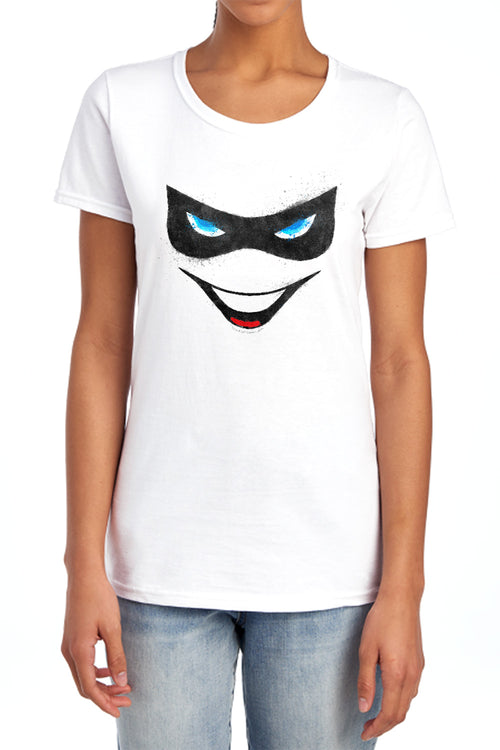 Batman Harley Face Womens T-Shirt