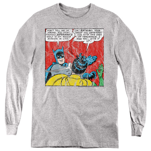 Batman Slapping Robin Comic Panel Youth Long Sleeve T-Shirt