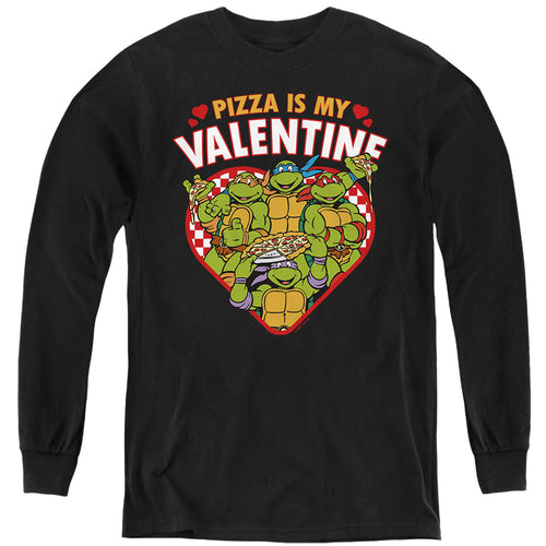 Teenage Mutant Ninja Turtles Pizza Is My Valentine Youth Long Sleeve T-Shirt