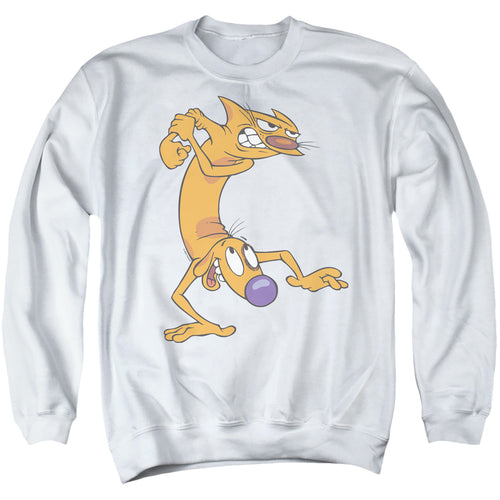 CatDog Ready To Fight Crewneck Sweatshirt