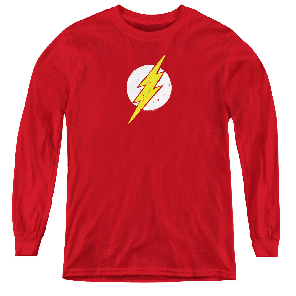 Justice League Rough Flash Youth Long Sleeve T-Shirt
