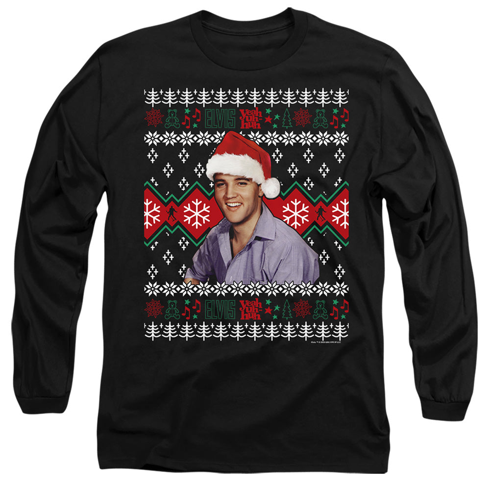 Elvis Presley Ugly Christmas Sweater Long Sleeve T-Shirt