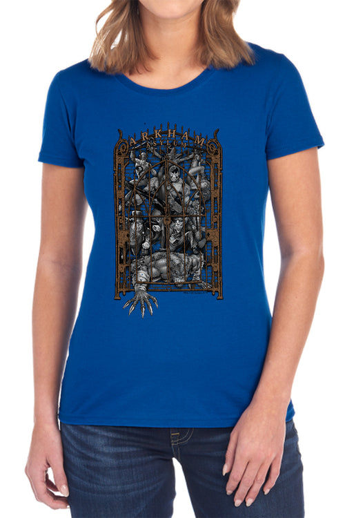 Batman Arkhams Gate Womens T-Shirt