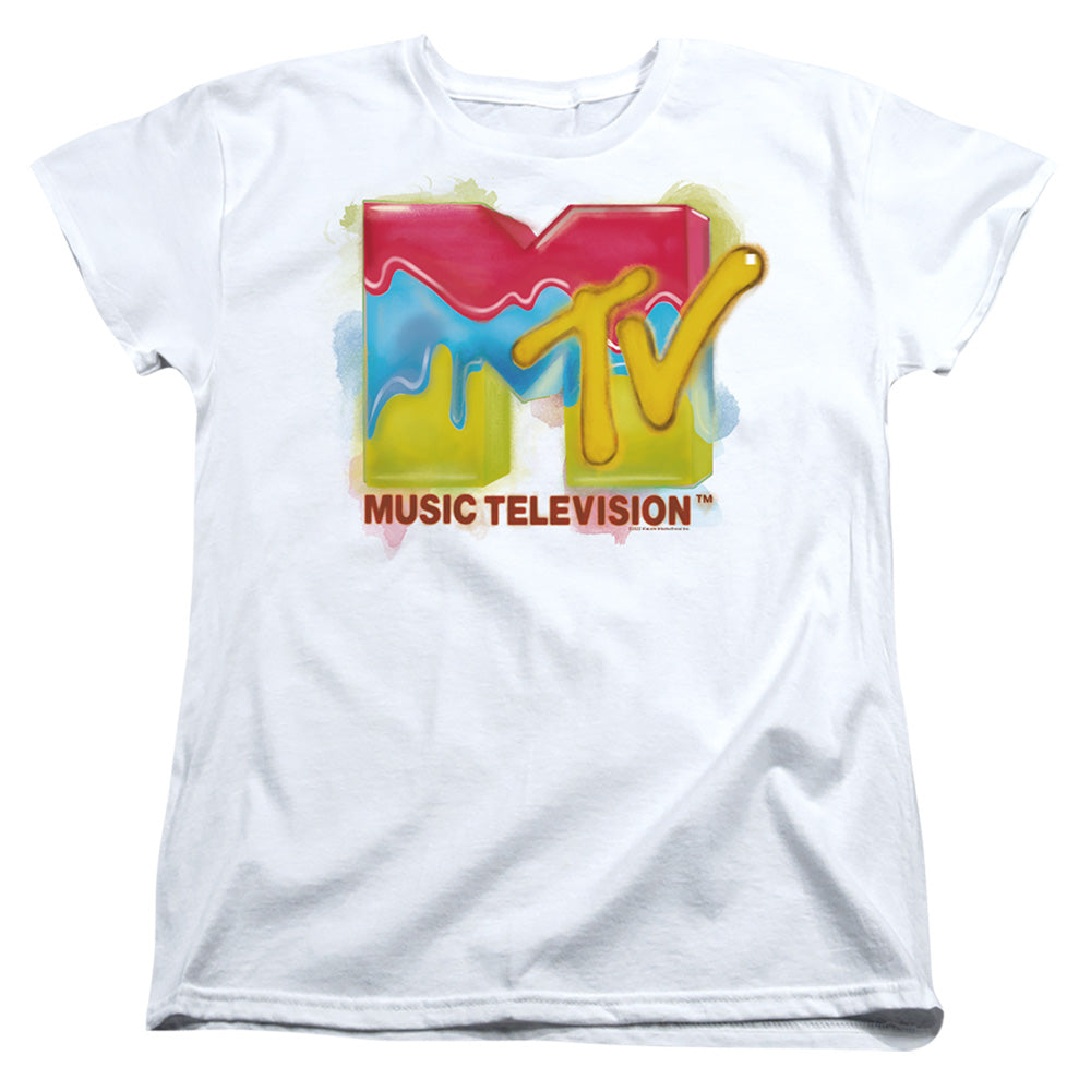 MTV Paint Logo Womens T-Shirt