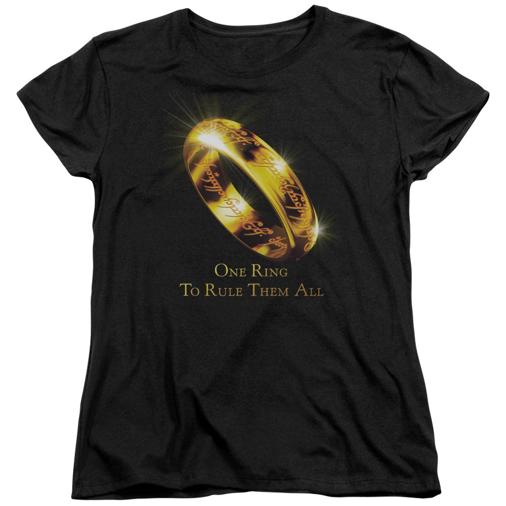 Lord of the Rings One Ring To Rule Them All Womens T-Shirt
