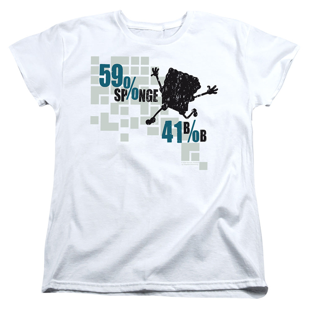Spongebob Squarepants 59% Sponge, 41% Bob Womens T-Shirt