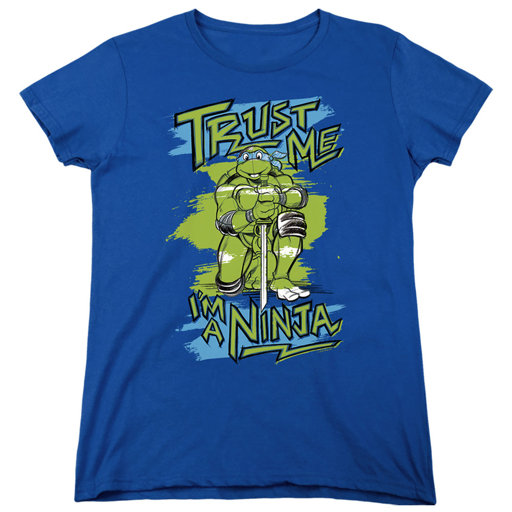Teenage Mutant Ninja Turtles Trust Me I'm a Ninja Leonardo Womens T-Shirt