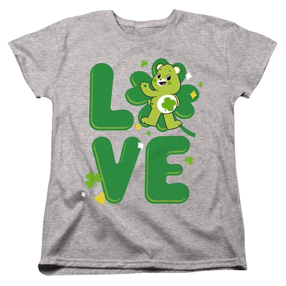 Care Bears Good Luck Bear Love St. Patrick'S Day Womens T-Shirt