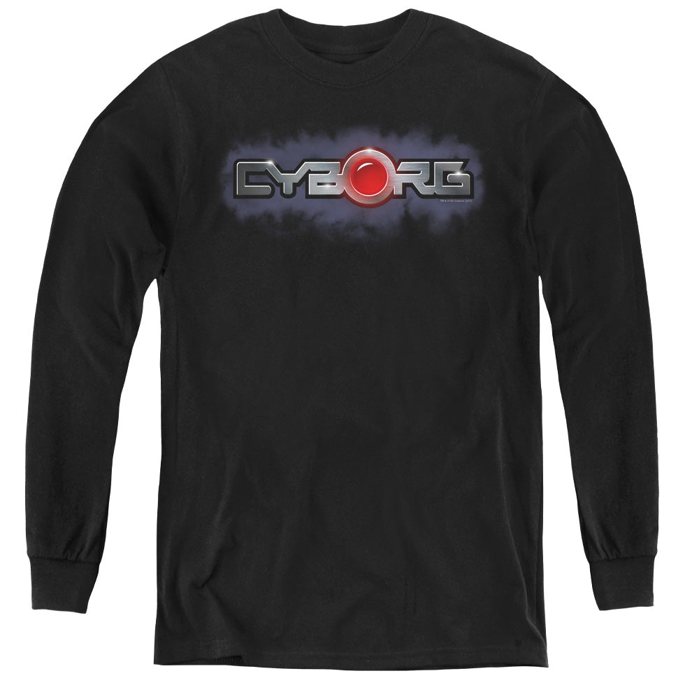 Justice League Cyborg Title Youth Long Sleeve T-Shirt