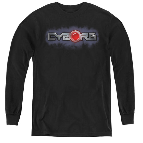 Justice League Cyborg Title Youth Long Sleeve T-Shirt