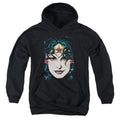 Justice League Wonder Woman Head Youth Hoodie