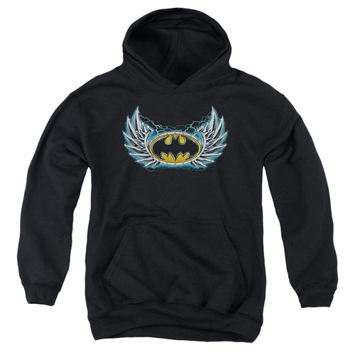 Batman Steel Wings Logo Youth Hoodie