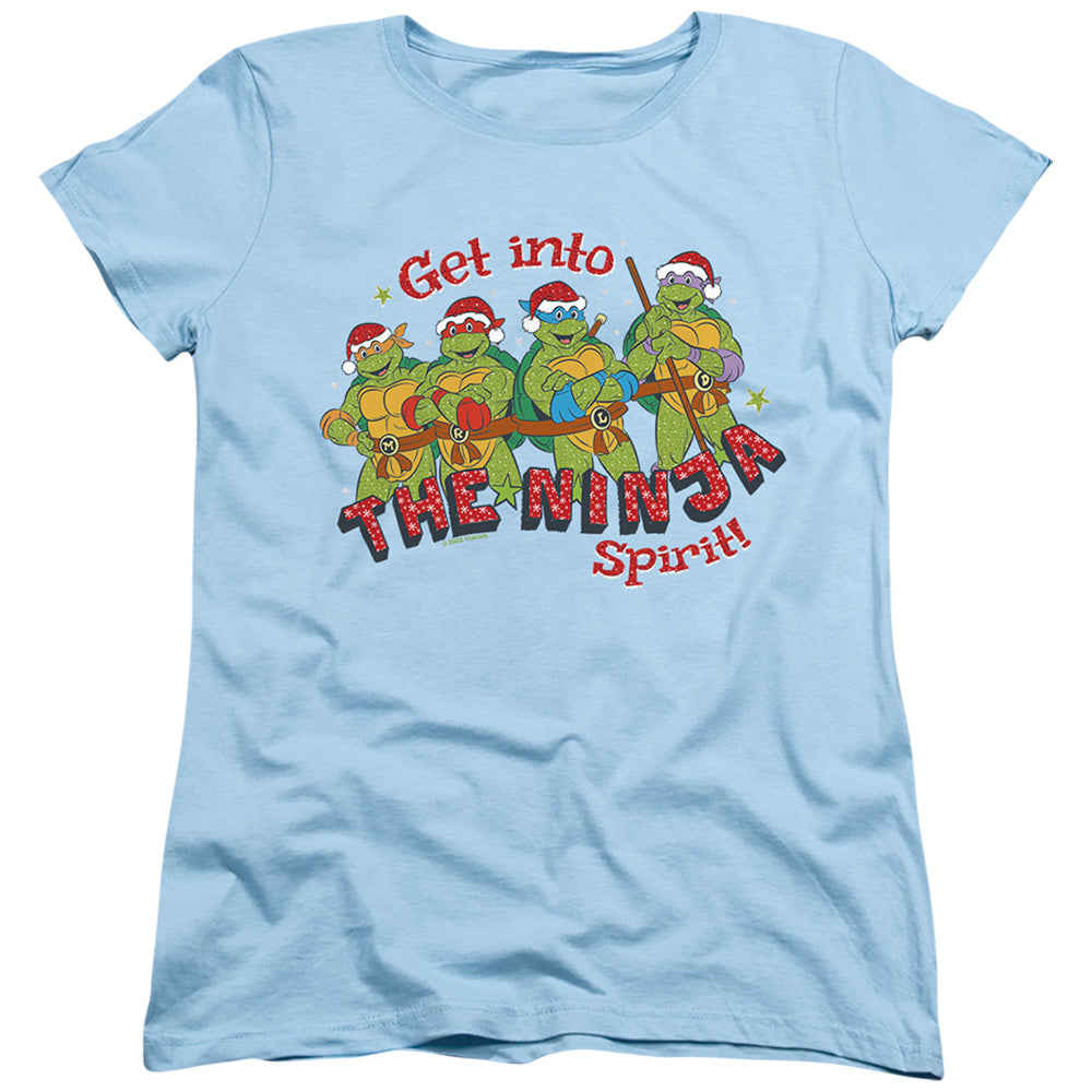 Teenage Mutant Ninja Turtles The Ninja Christmas Spirit Womens T-Shirt