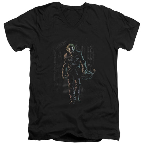 Batman Joker Leaves Arkham V-Neck T-Shirt