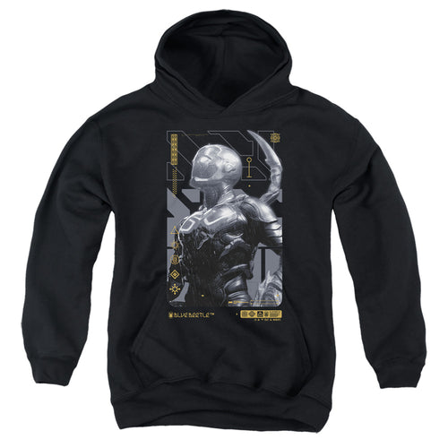 Blue Beetle Beetle Heads Up Youth Hoodie
