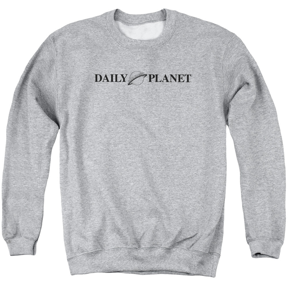 Superman Daily Planet Logo Athletic Heather Crewneck Sweatshirt