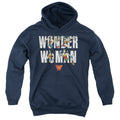 Wonder Woman WW 80th Illustrated Type Youth Hoodie