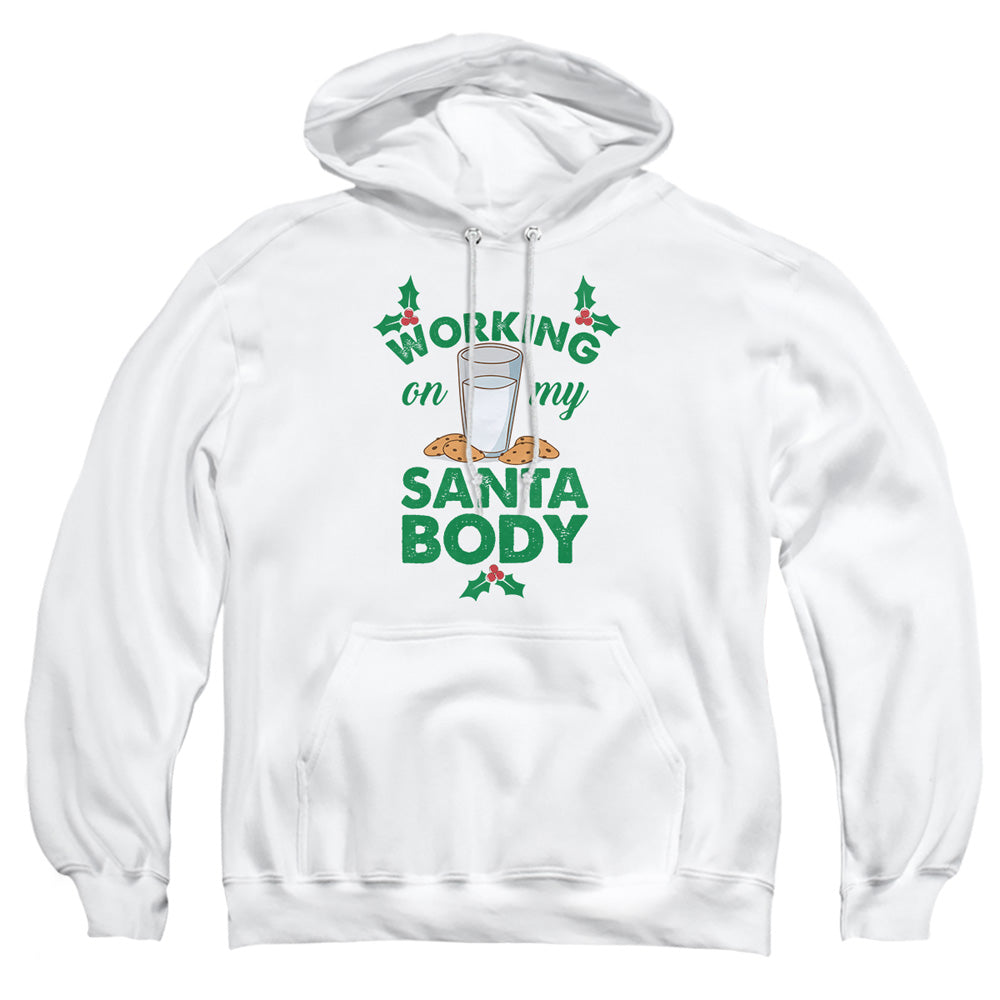 Christmas Working on My Santa Body Pullover Hoodie